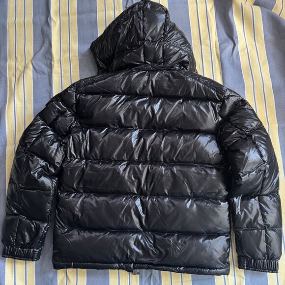 Moncler Maya Black Shiny Windbreaker Jacket - Picture 10 of 10